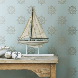 Designer Wallpaper - Salcombe Blue 